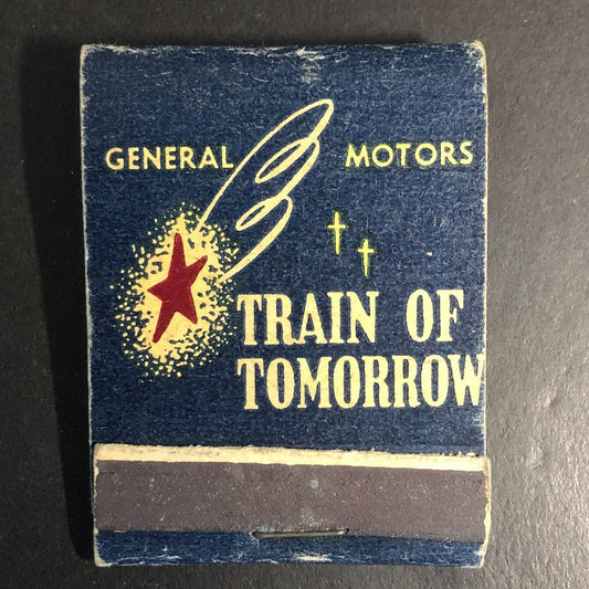 General Electric "Train of Tomorrow" Full Matchbook c1945-49 Very Scarce