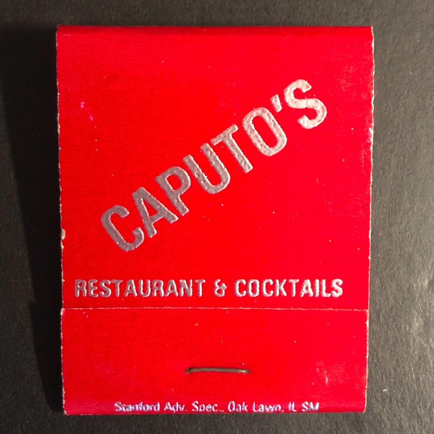 Caputo's Restaurant Chicago Full Matchbook c1974-80's Red Scarce