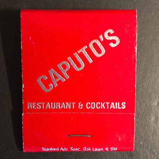 Caputo's Restaurant Chicago Full Matchbook c1974-80's Red Scarce