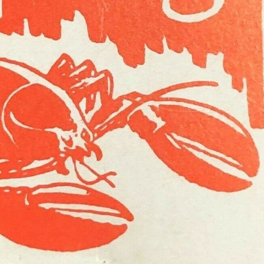 Guilford, CT "Bernice's Restaurant" Sea Food Lobster c1950's-60's Full Matchbook