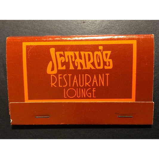 Jethro's Restaurant Lounge Chicago Ridge, IL Full Matchbook c1978-79