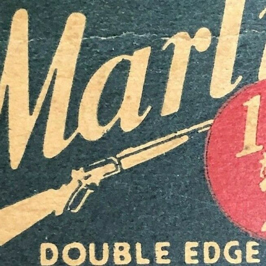1940's-50's Full Matchbook Marlin Firearms Blades 18 for 25c New Haven, CT