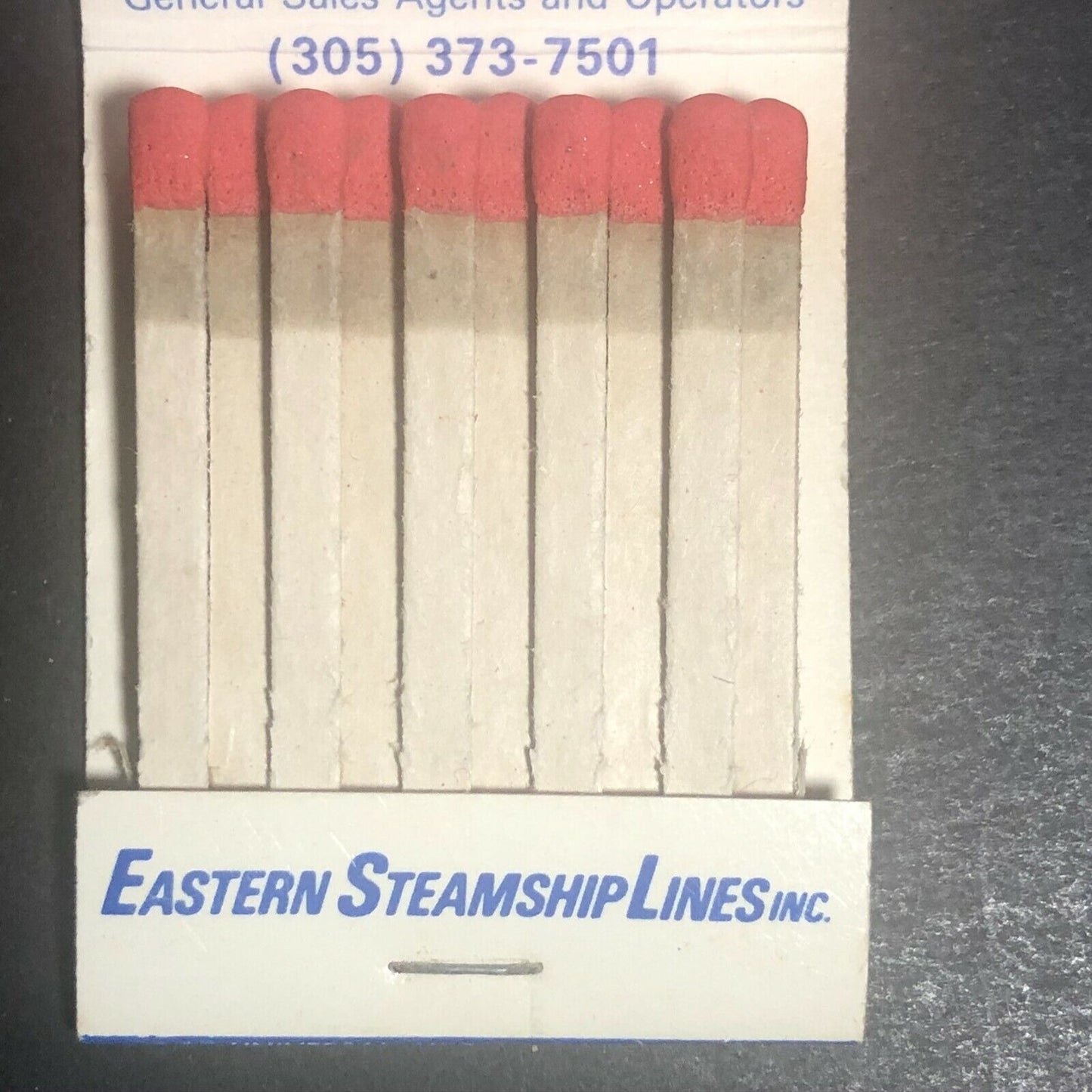 "Eastern Steamship Lines" "Emerald Seas" Panama 1960's-70's Full Matchbook