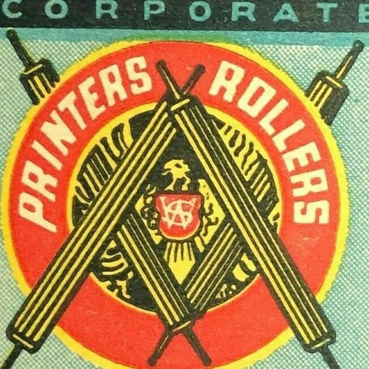 1940-50's Full Matchbook Advertising - Wild & Stevens - Printers Rollers Boston
