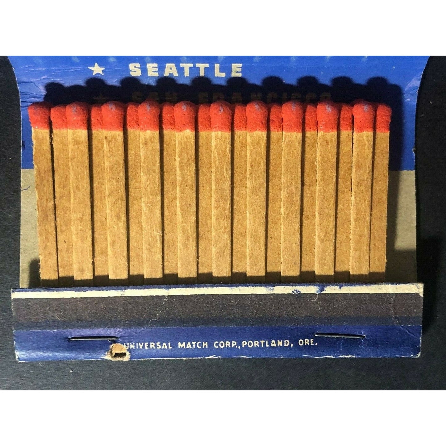 Scarce c1940's Full 40-Strike Matchbook Gus Kroesen Seattle Navy Naval Uniforms