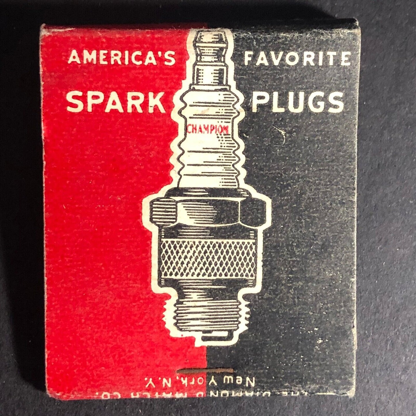 Champion Spark Plugs Matchbook c1950's-60's Full 20-Strike VGC