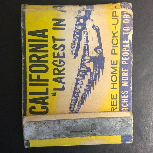 California Driving School Near Full (-1) Matchbook c1960's-73