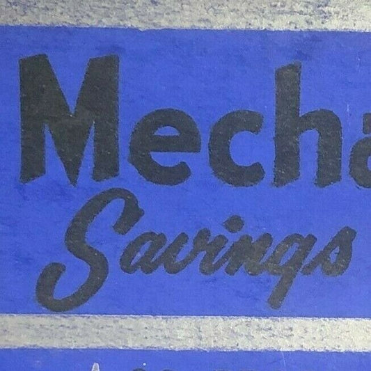Mechanics Savings Bank Hartford, CT Scarce c1940's-50's Full Matchbook