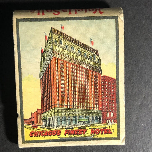 Hotel La Salle Chicago 20-Strike Full Matchbook c1930's-40's VGC Very Scarce