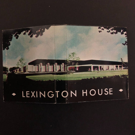 (2) Lexington House Restaurant Hickory Hills, IL  Matchbook c1960's-74 Scarce