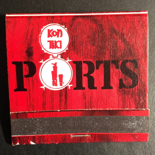 Kon Tiki Ports Restaurants Chicago Full Matchbook c1960's-74 Scarce