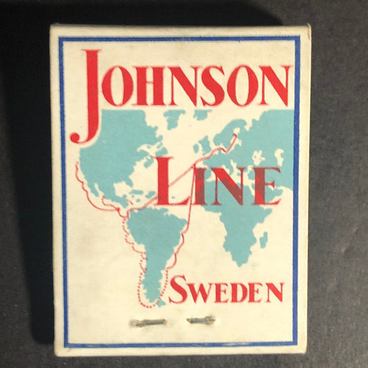 Johnson Line Sweden 20-Strike Full Matchbook c1940's-50's VGC Very Scarce