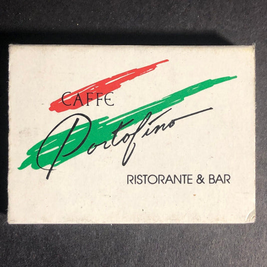 Cafe Portofino Ristorante & Bar Santa Rosa, CA  Matchbox c1975-85