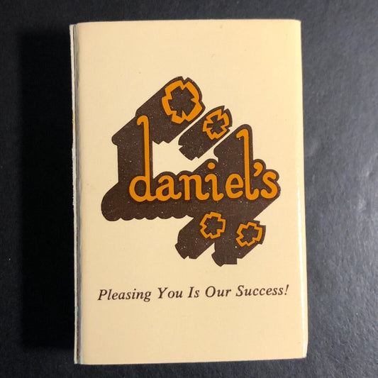 Daniel's Restaurant Bridgeview, IL Matchbox / Matchbook c1975-79 VGC Scarce