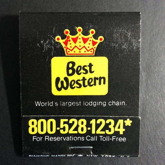 Best Western Phoenix Arizona Full Matchbook c1974-82 VGC