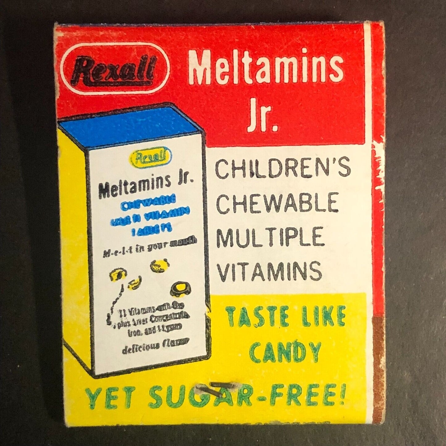 Rexall Super Plenamins Vitamin Mineral Full Matchbook c1954-60's