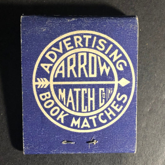 Arrow Match Co. Advertising Thank You 20-Strike Full Matchbook c1940's Scarce