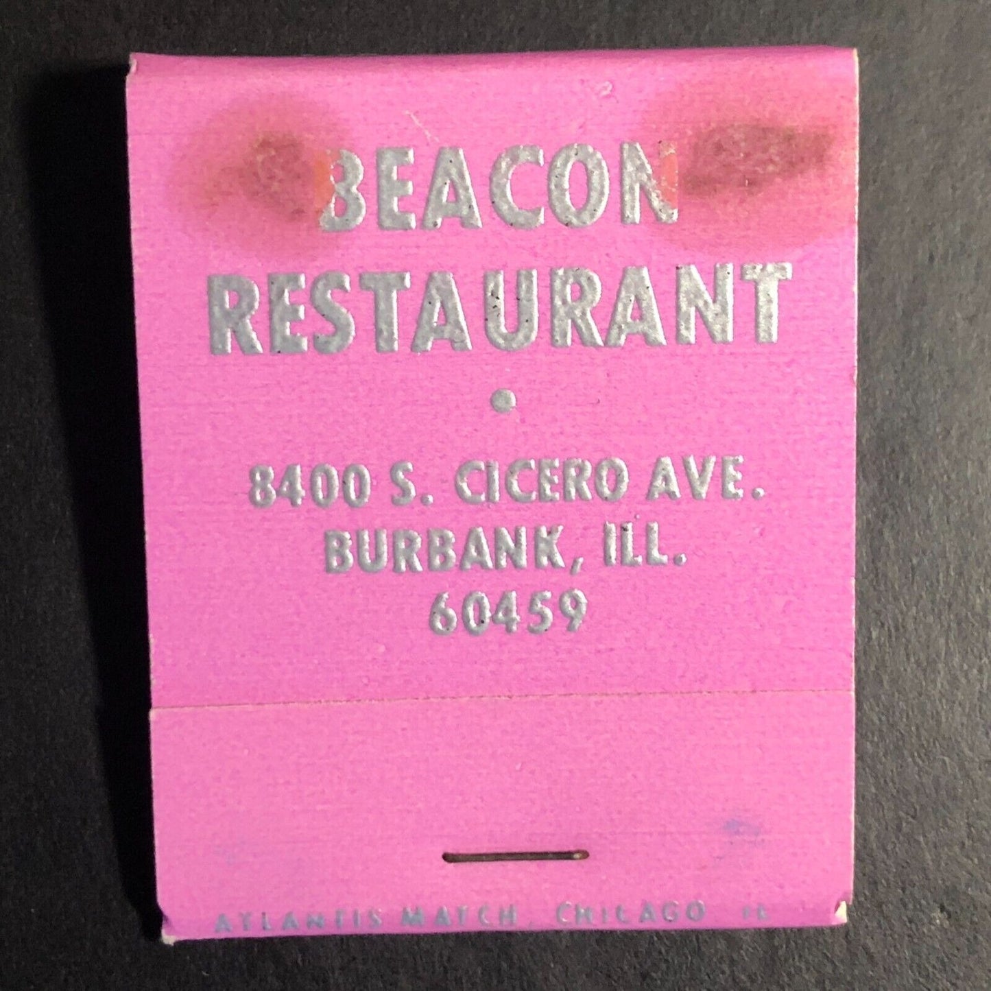 Beacon Restaurant Burbank, IL Full Matchbook c1974-80's