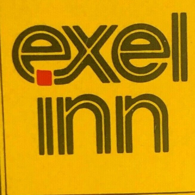 "Exel Inn" Wisconsin Illinois Iowa c1970's-80's Full Matchbook