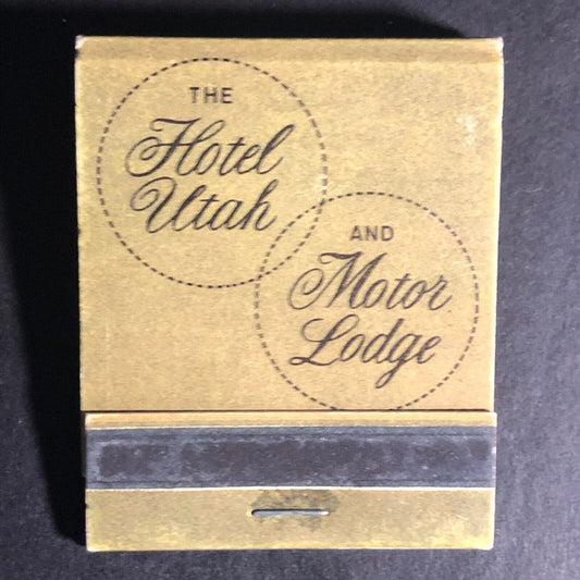 Hotel Utah Salt Lake City 20-Strike Full Matchbook c1950's-60's VGC
