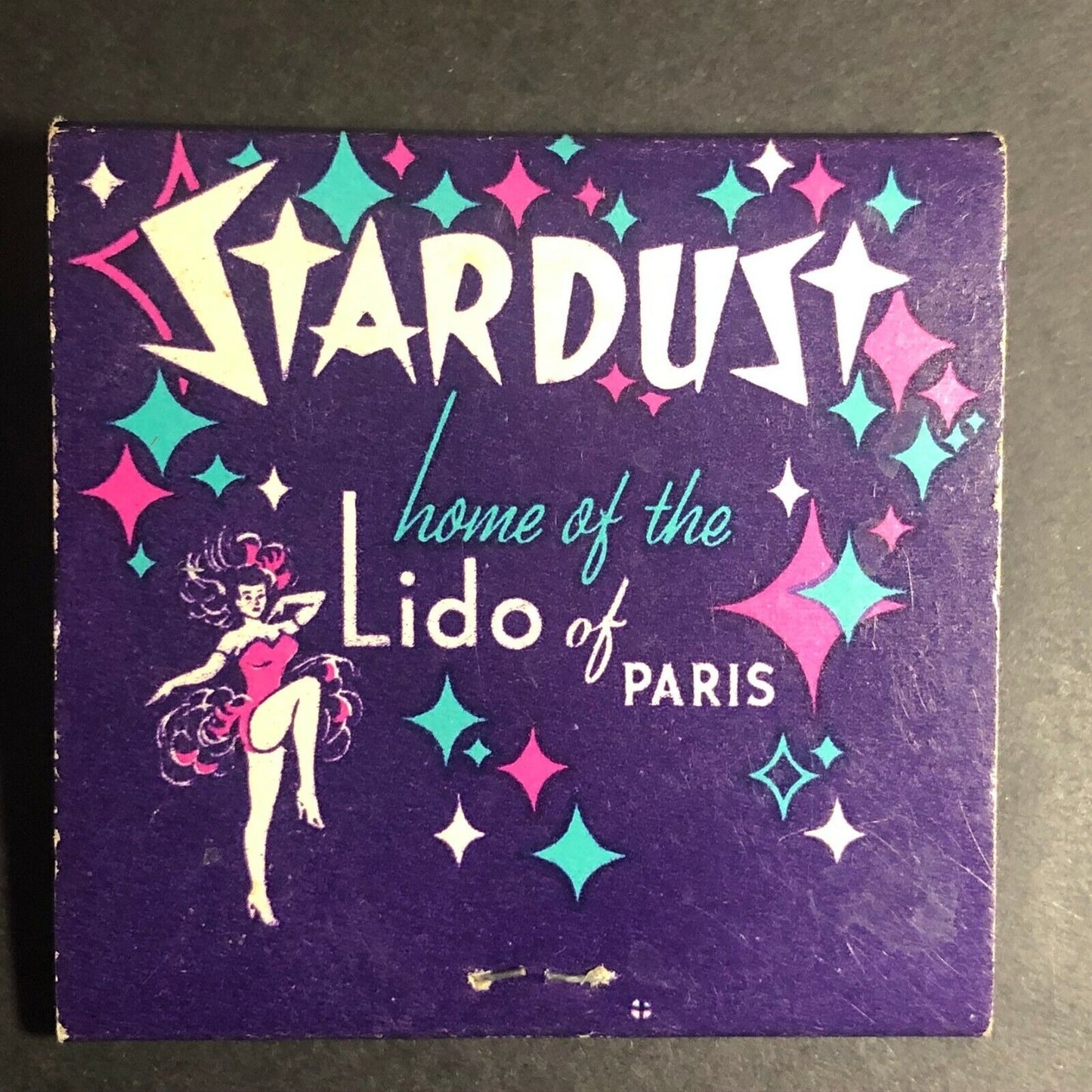 1980's Full Matchbook Stardust "Home of the Lido of Paris" Las Vegas, NV