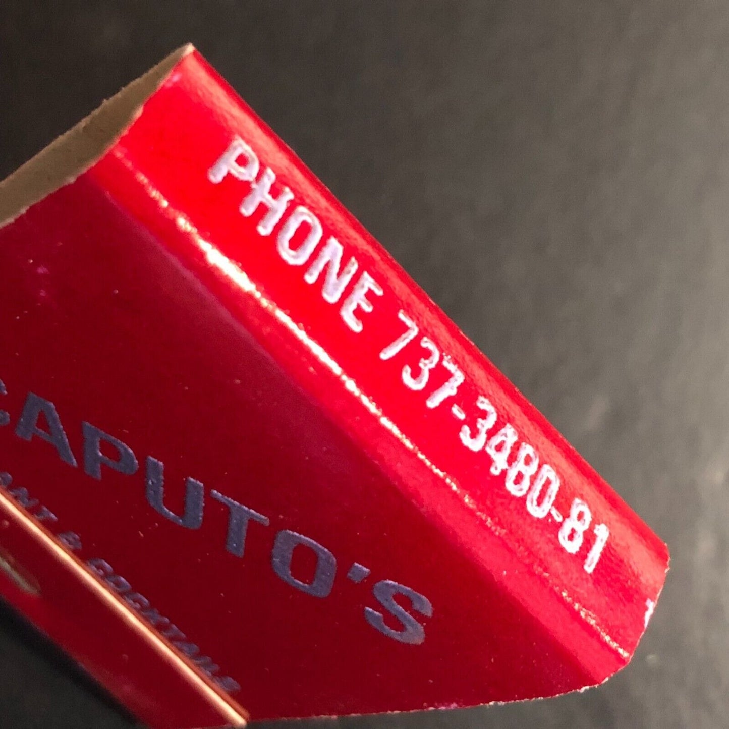 Caputo's Restaurant Chicago Full Matchbook c1974-80's Red Scarce