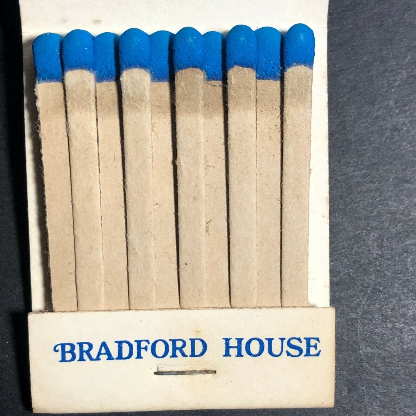 Bradford House Family Restaurants Pilgrim Kids c1960's-70's Full Matchbook