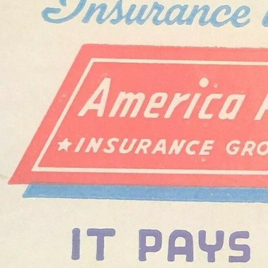 1940's-50's Full Matchbook "America Fore Insurance Group"
