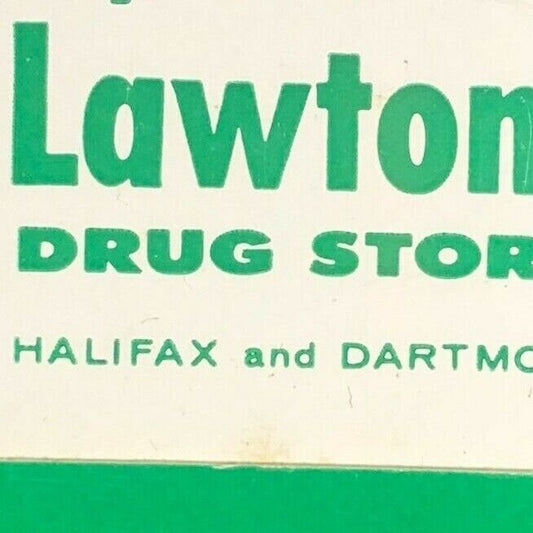 1960's-70's Full Matchbook - "Lawton's Drug Stores" Halifax and Dartmouth