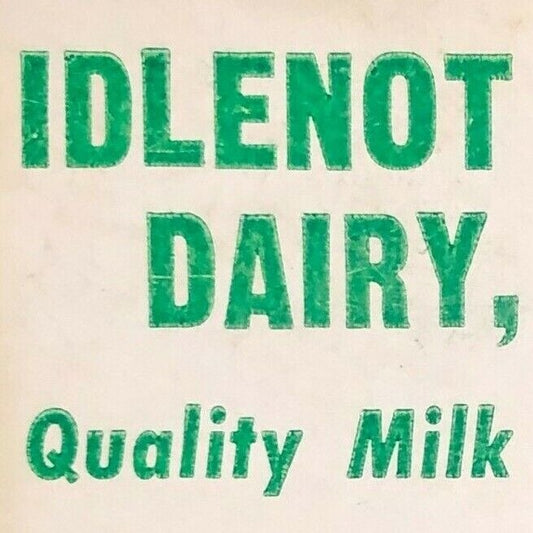 1930's-40's Full Matchbook "Idlenot Farm Dairy Inc." N. Springfield, VT