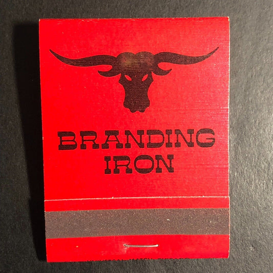 Branding Iron Restaurant Oak Lawn Bowl Full Matchbook c1960's-74