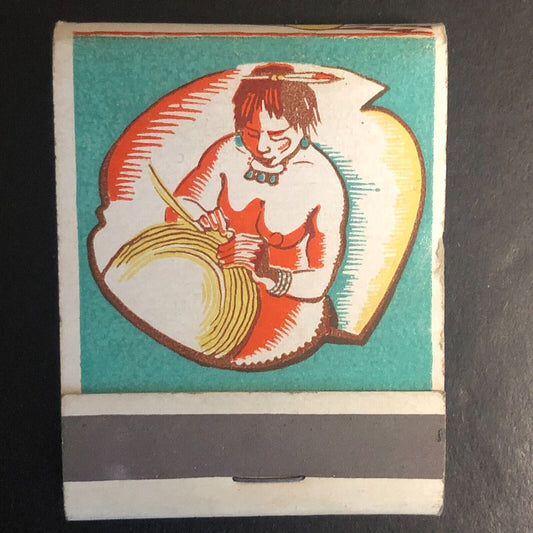 Indians of the Southwest - Basket Maker 450A.D. Full Matchbook c1940's-50's VGC