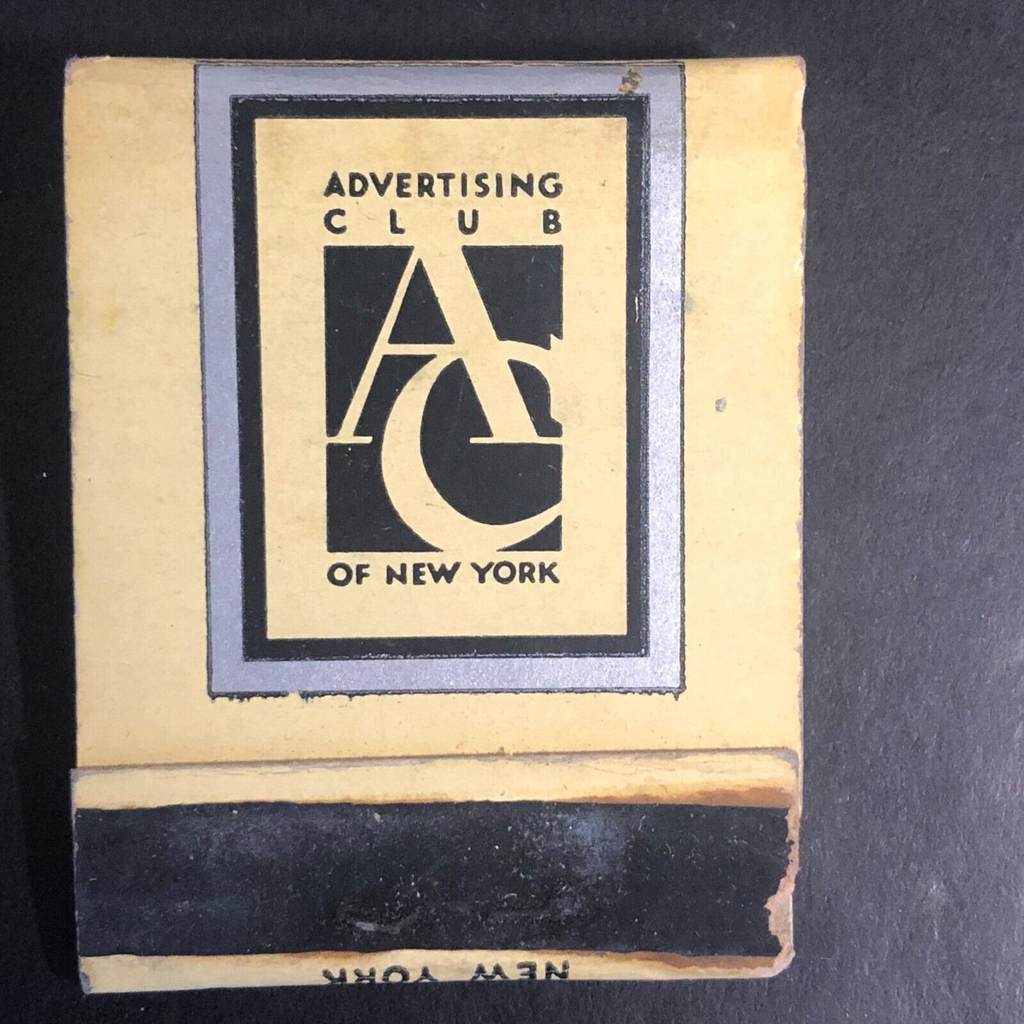 Advertising Club of New York Full Matchbook c1960's-73 Scarce