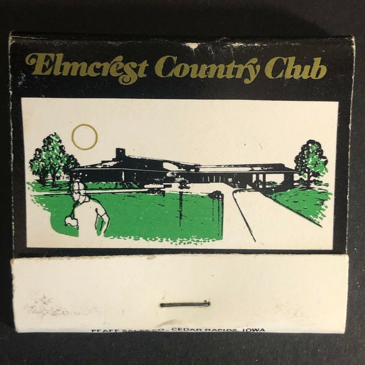 Elmcrest County Club c1970's Full Matchbook