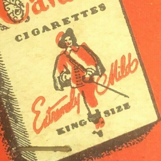 1940's-1950's Full Matchbook - Cavalier Cigarettes - "Extra Mild"