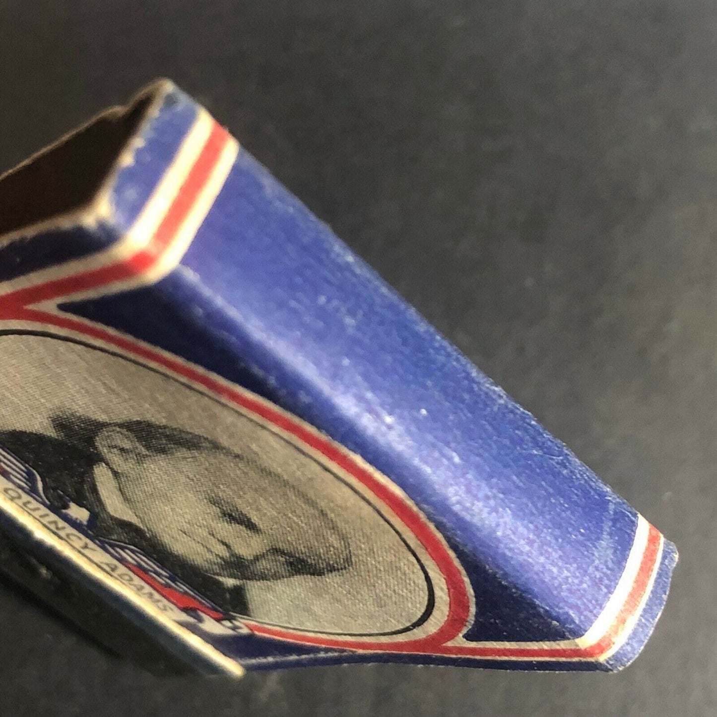 Scarce c1940's Full Matchbook John Quincy Adams Patriotic Red White Blue
