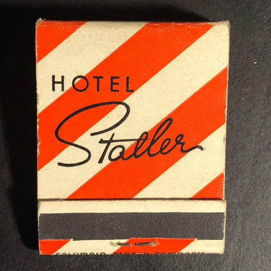 Hotel Statler Boston Buffalo Cleveland 20-Strike Full Matchbook c1950's-60's