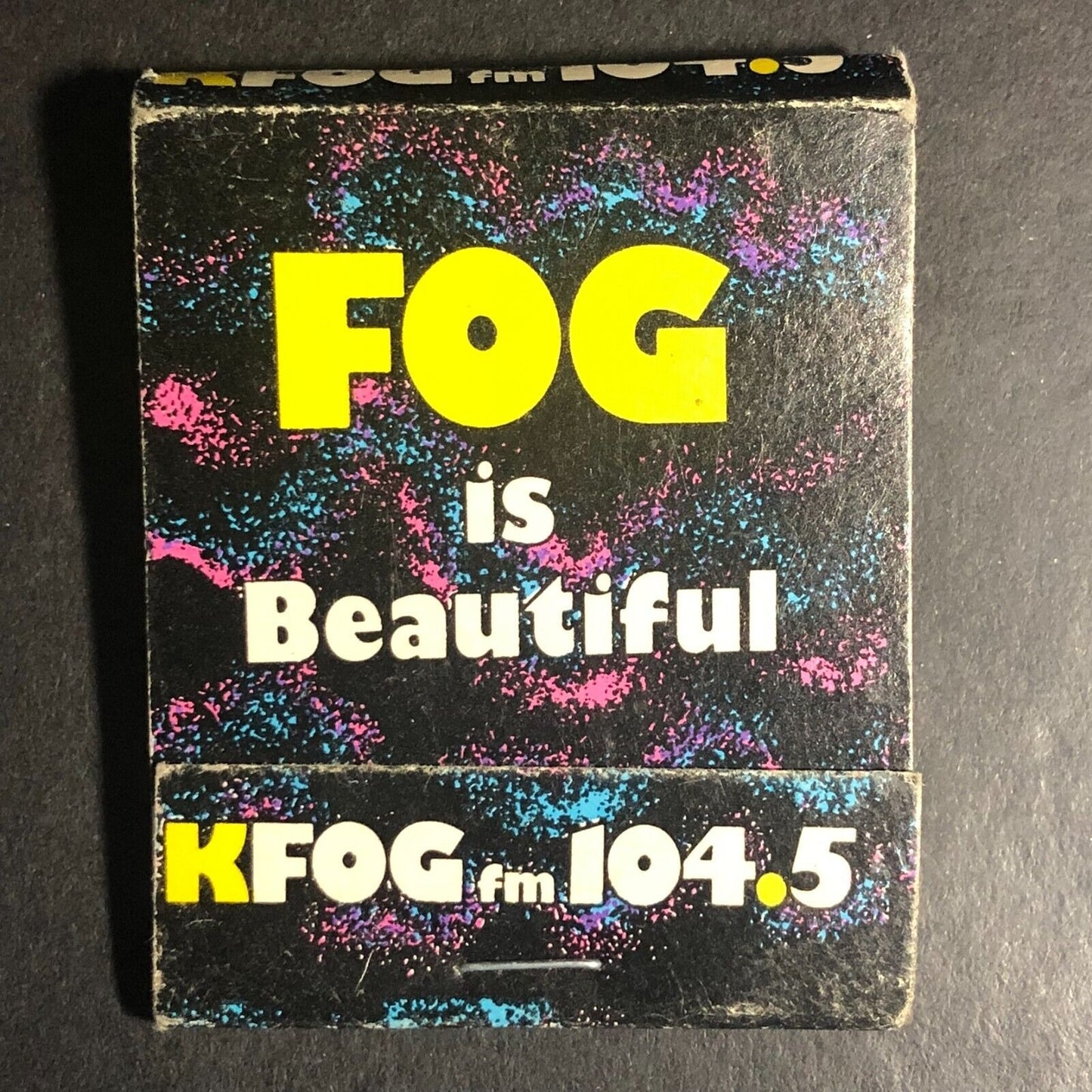 KFOG FM 104.5 "Fog is Beautiful" Full Matchbook c1982 Scarce