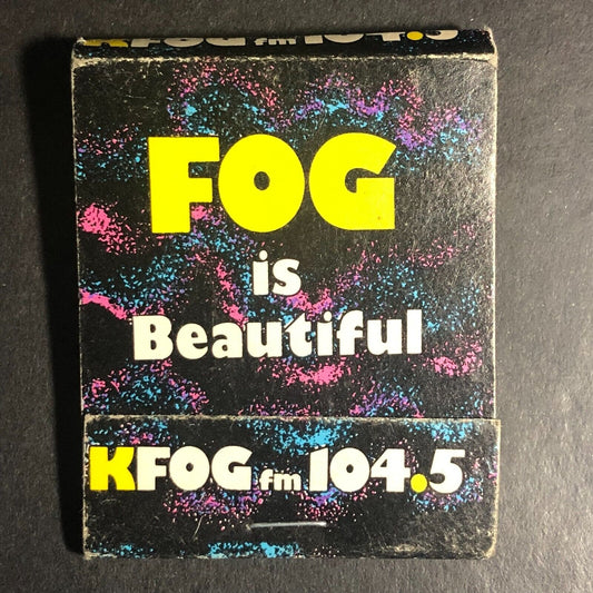 KFOG FM 104.5 "Fog is Beautiful" Full Matchbook c1982 Scarce