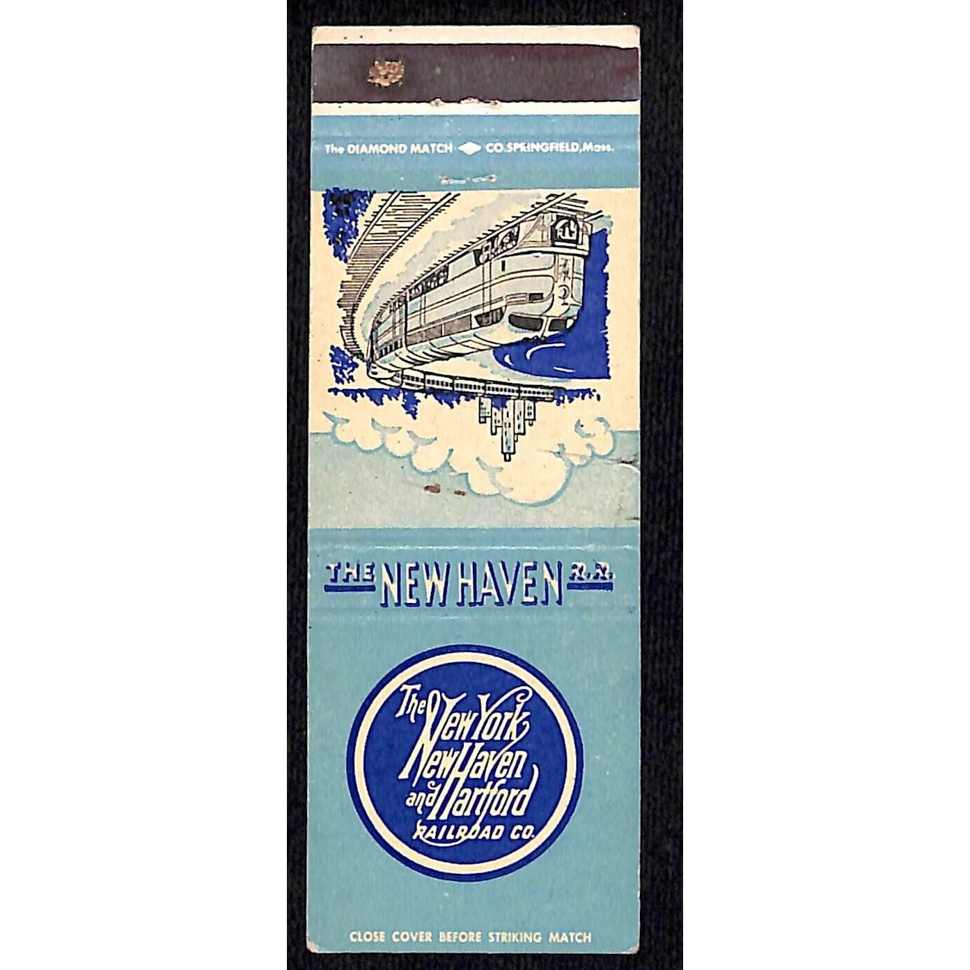 New York, New Haven and Hartford Matchbook Cover