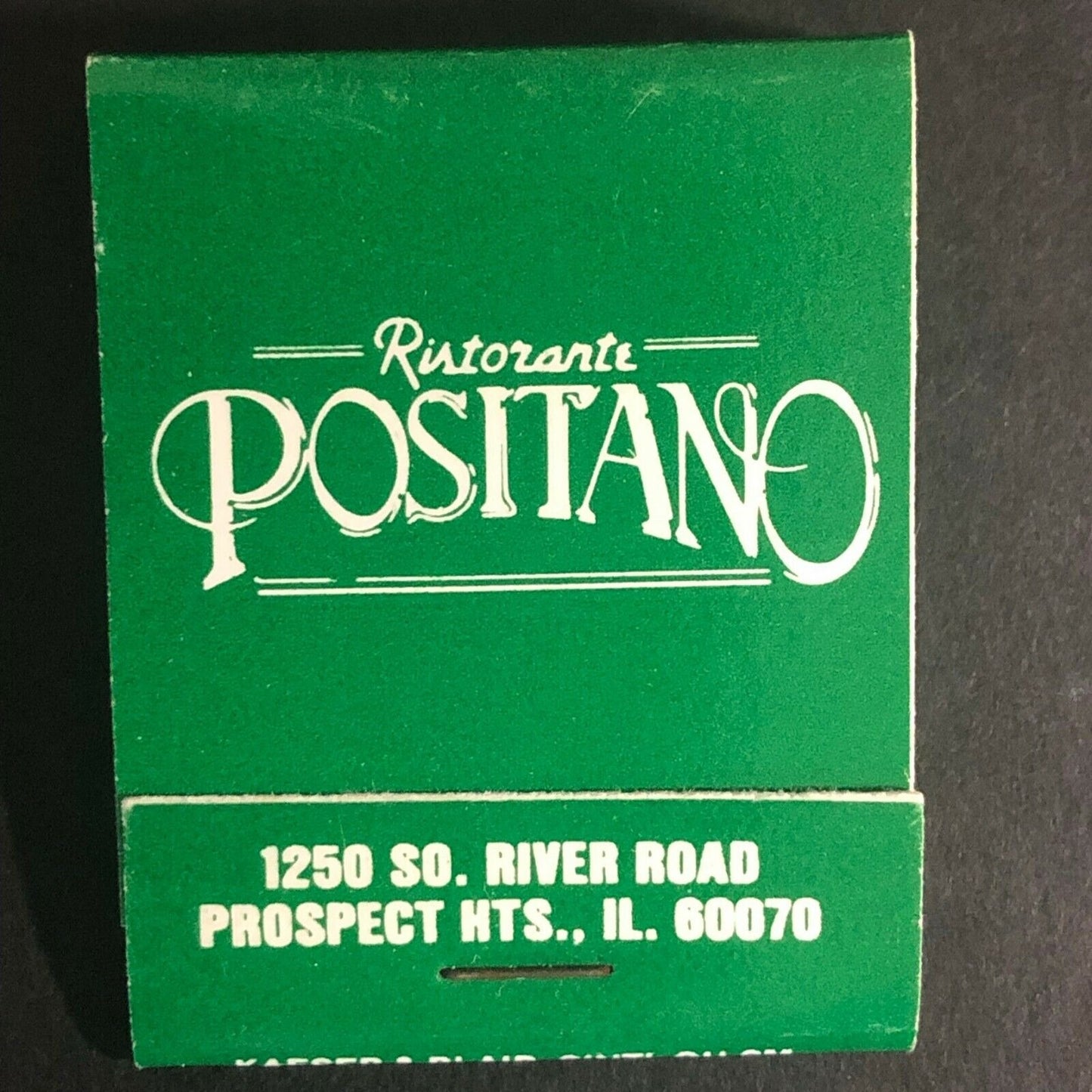 Wheeling, IL Ristorante Positano c1970's-80's Full Matchbook