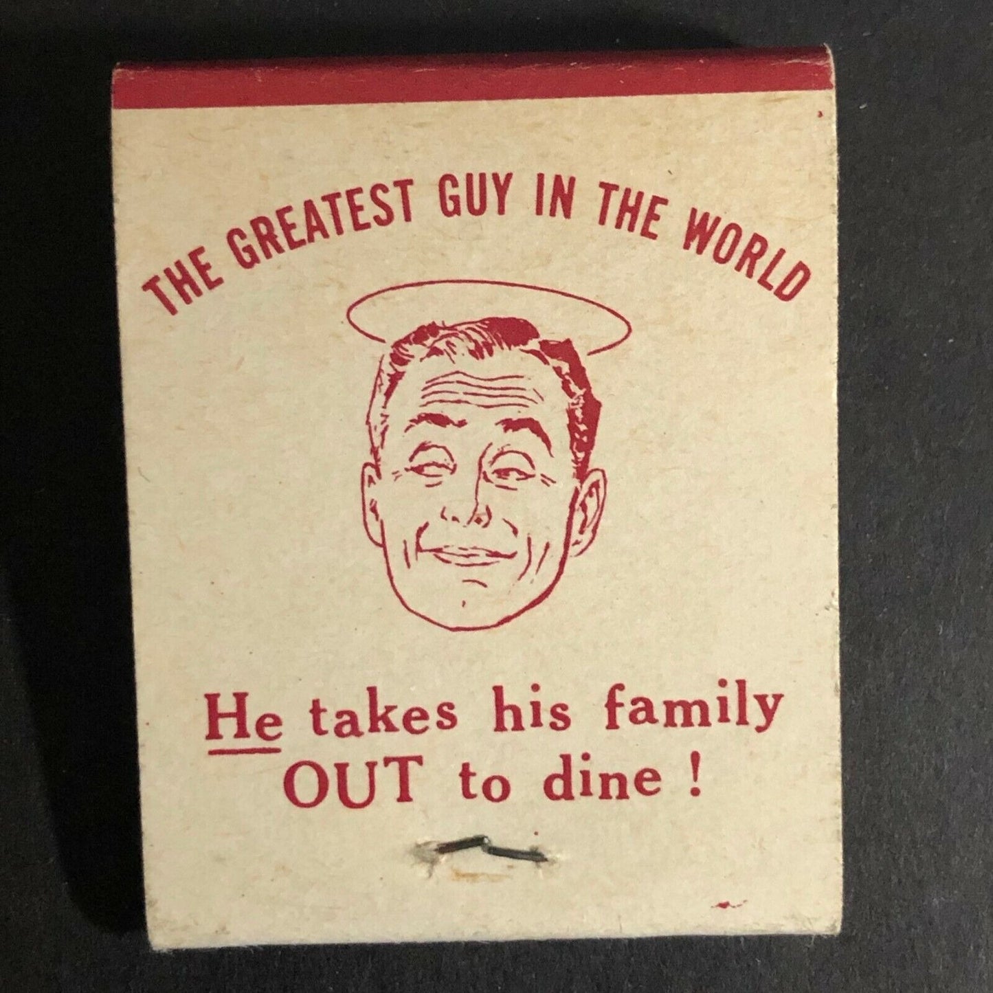 Scarce Vintage c1940's-50's Full Matchbook "The Greatest Guy in the World..."