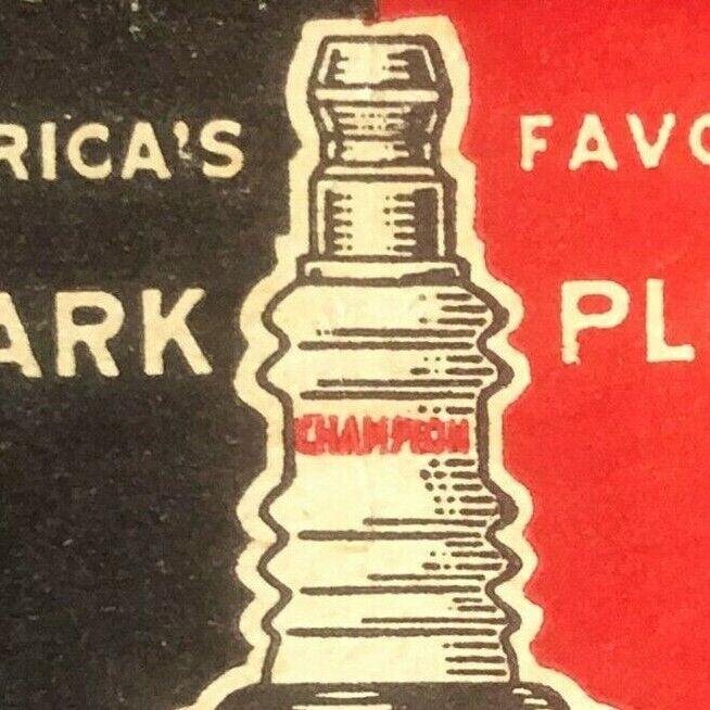 1950's-60's Full Matchbook - Champion Spark Plugs