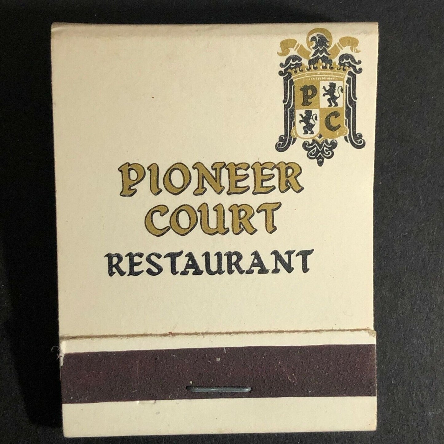 Scarce Vintage c1960's Full Matchbook Pioneer Court Restaurant Chicago