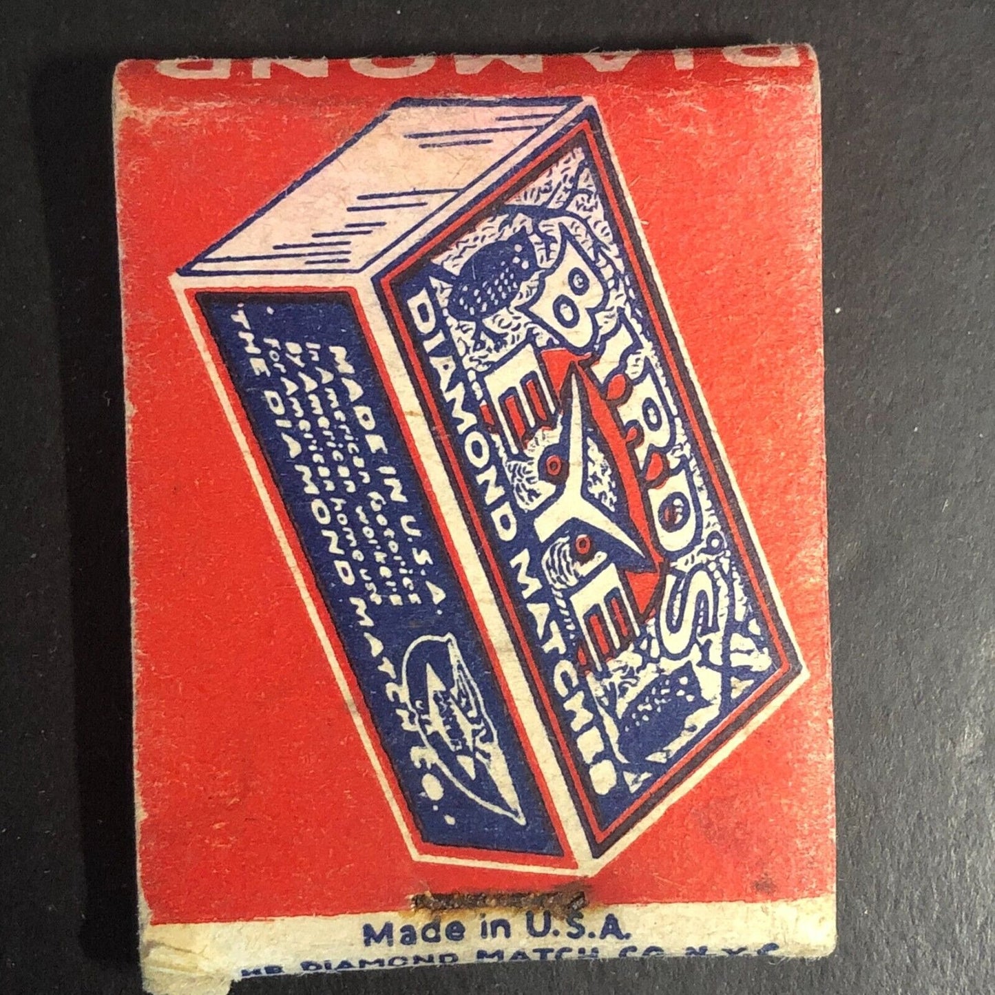 Bird's Eye - Diamond Match Co.'s Full Matchbook - c1930's-40's