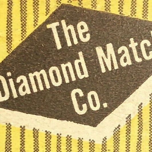 1940's-50's Full Matchbook Diamond Match Co. "New England's Largest Supplier"