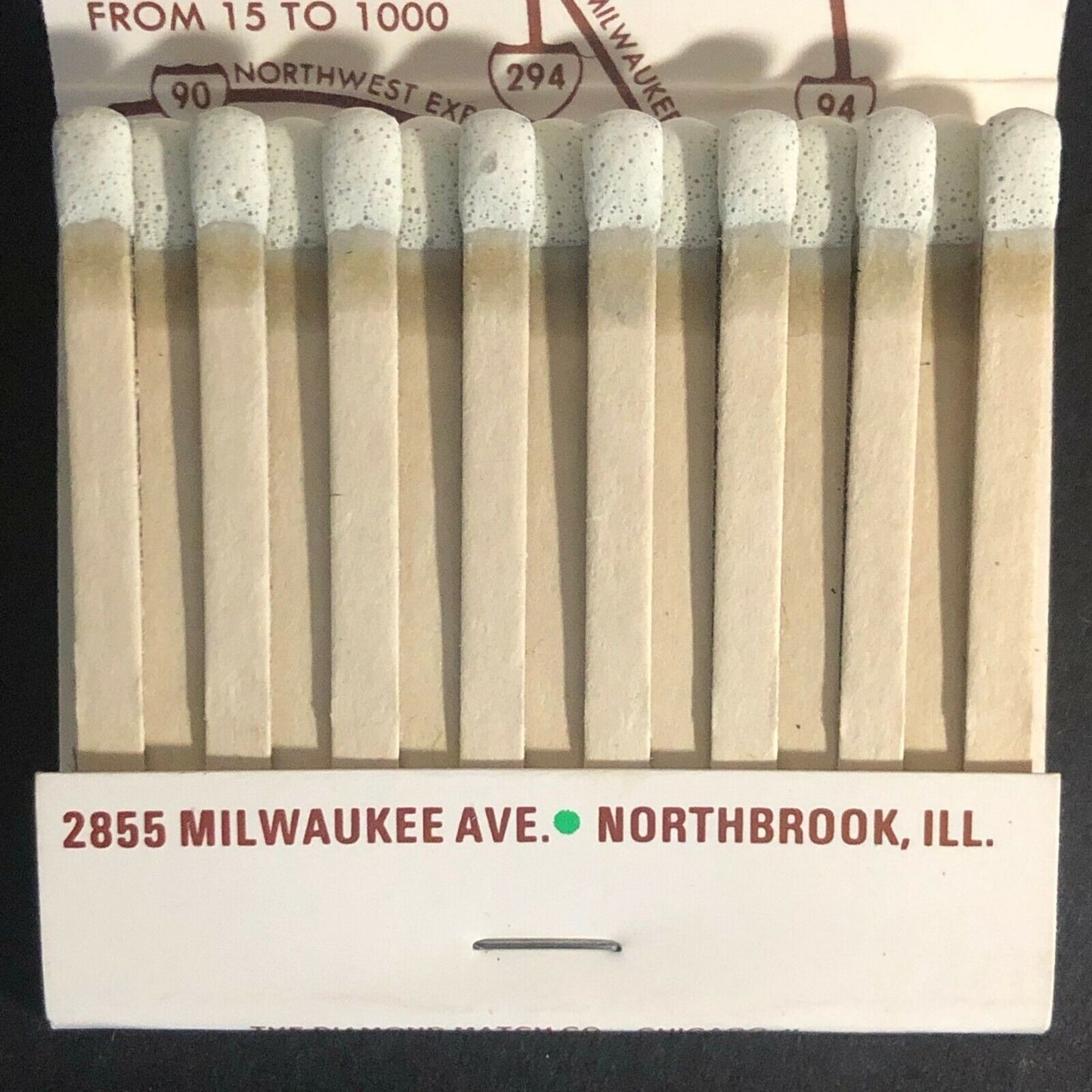 Vintage c1970's Full Matchbook Allgauer's Hotel Northbrook, ILL