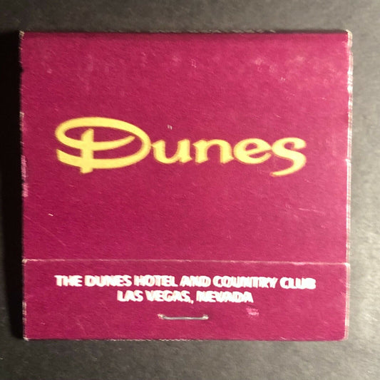 70's-80's Full Matchbook "Dunes Hotel and Country Club" Las Vegas, NV