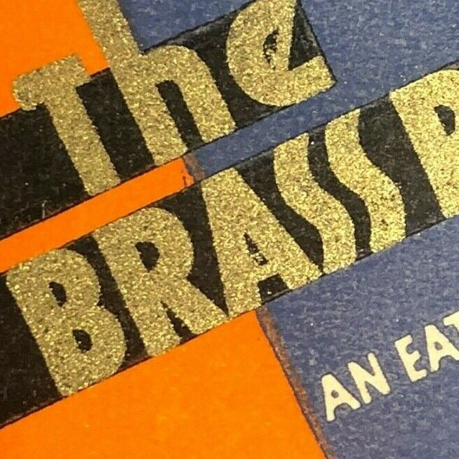 1930's-40's Full Matchbook "The Brass Rail" 7th ave NYC FEATURE