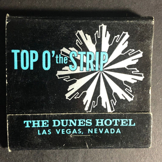 Dune's Hotel Las Vegas "Top O' the Strip" 30-Strike -2 Matchbook c1975 - VGC